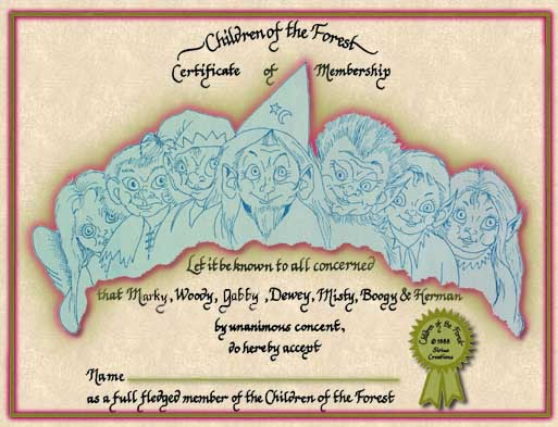 COTF Membership Certificate